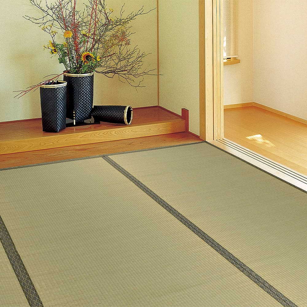 い草カーペット 柳川（やながわ） 江戸間2畳 - メーカー直送 ▼返品・キャンセル不可【他商品との同時購入不可】