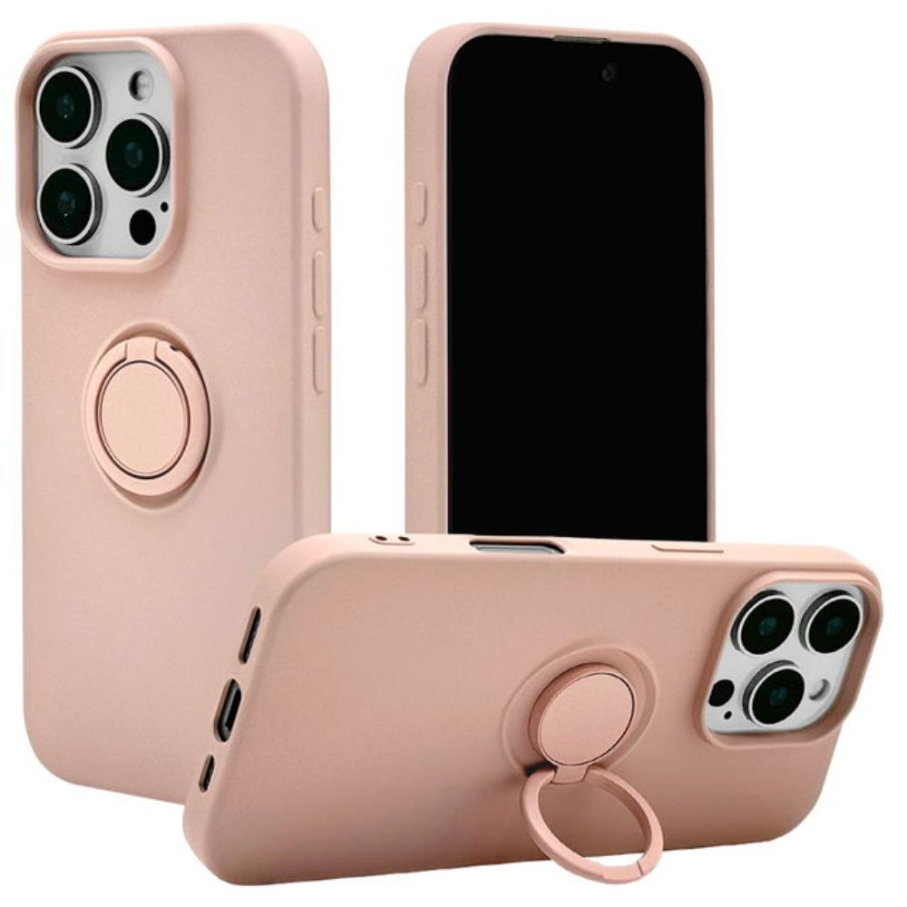 テレホンリース iPhone16 Pro ケースカバー スモーキーピンク 40g