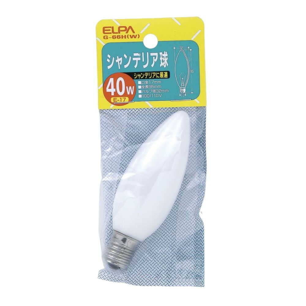  ELPA ǥꥢ Ǯŵ E17 40W G-66HW