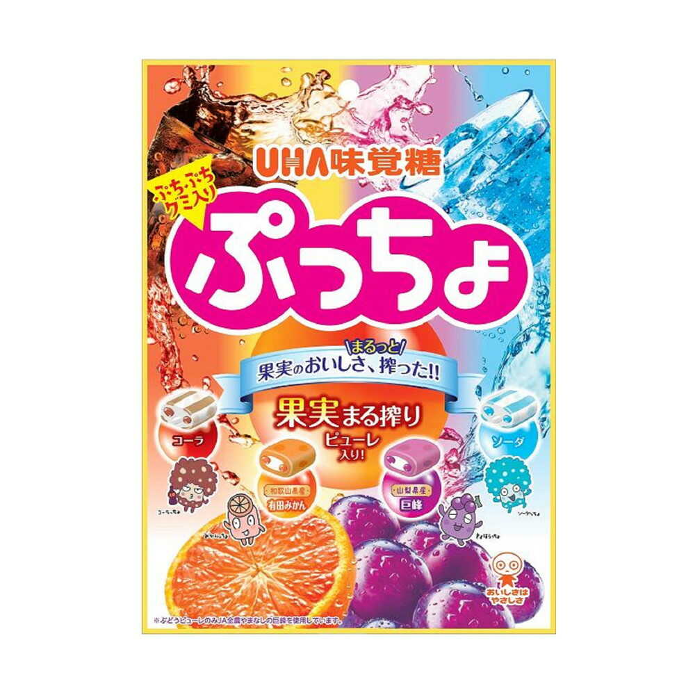 ◆UHA ぷっちょ袋4種アソート 88g 【12個セット】