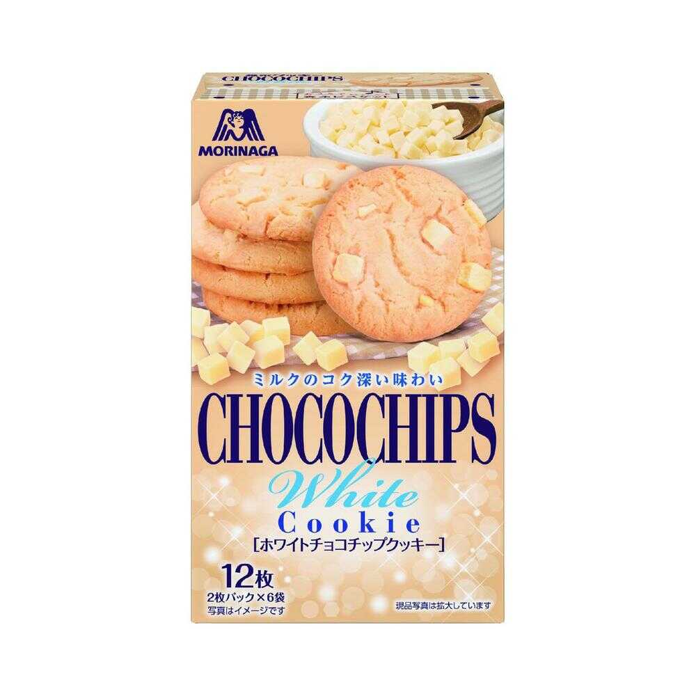 ◆森永製菓 ホワイトチョコチップクッキー 12枚 【10個セット】