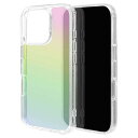 テレホンリース iPhone16Pro ケース クリア TPUバンパーケース オーロラクリア(2)