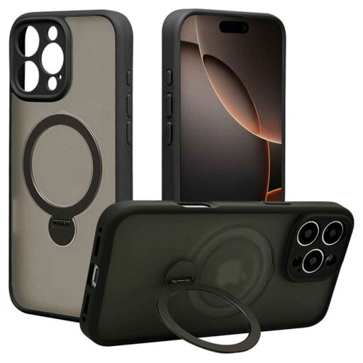 テレホンリース iPhone16ProMax ケースカバー ZEROSAFE フロストブラック テレホンリース iPhone16ProMax ケースカバー ZEROSAFE フロストブラック