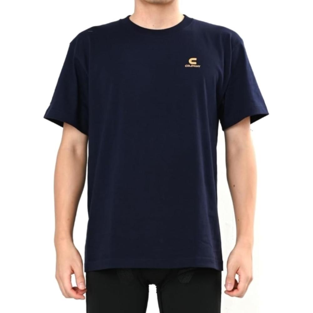 10608M コロバニィ コットン Tシャツ M ネイビー メーカー直送 ▼返品・キャンセル不可【他商品との同時購入不可】
