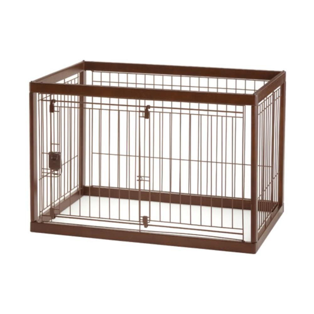 木製ペットサークル 90-60 ダークブラウン メーカー直送▼返品・キャンセル不可【他商品との同時購入不可】