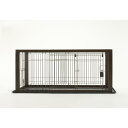 木製スライドペットサークル レギュラー ダークブラウン メーカー直送▼返品・キャンセル不可【他商品との同時購入不可】(4)