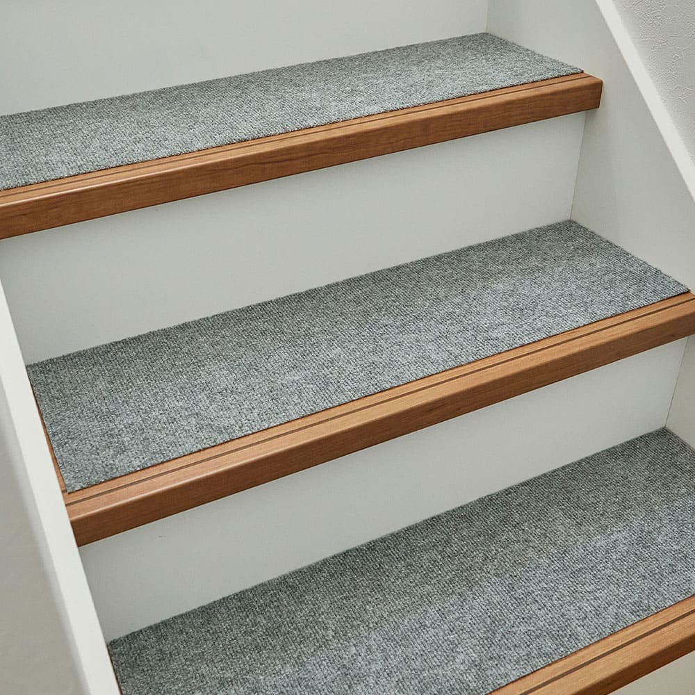 階段マット 15枚入り ピタロ グレー 90×21 メーカー直送 ▼返品・キャンセル不可【他商品との同時購入不可】