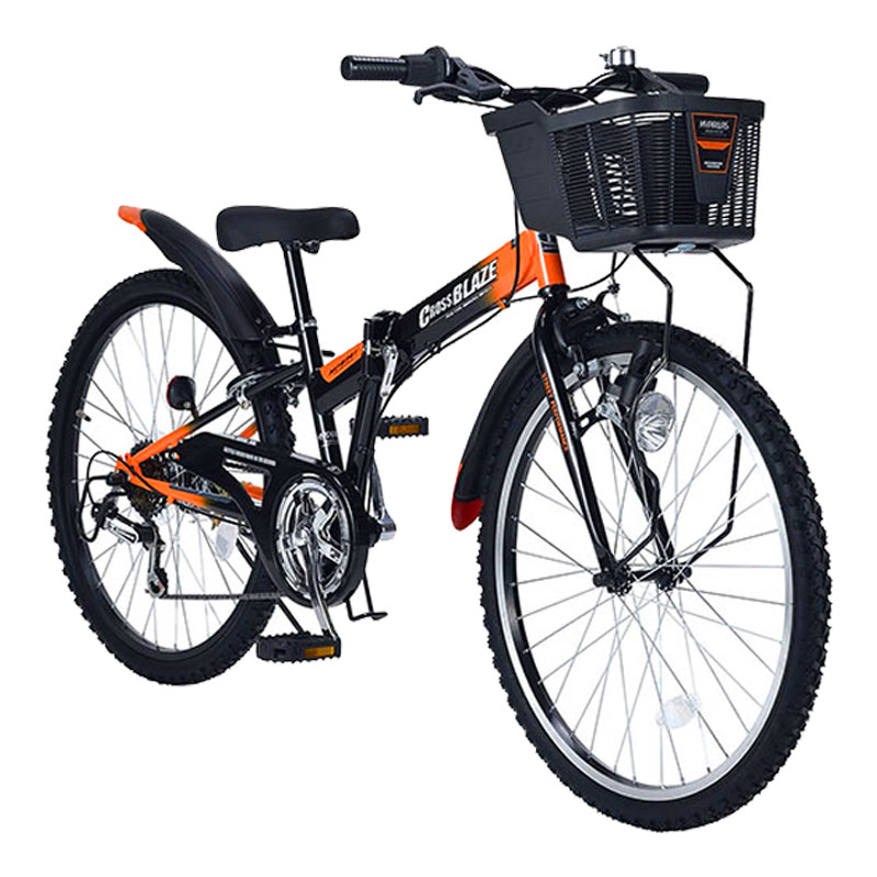 折りたたみ子供用自転車 24インチ 6段変速 MJ824F メーカー直送▼返品・キャンセル不可【他商品との同時購入不可】