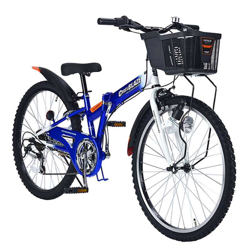 折りたたみ子供用自転車 24インチ 6段変速 MJ824F メーカー直送▼返品・キャンセル不可【他商品との同時購入不可】