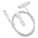 オーム電機 さらさらUSBケーブル T型 1m