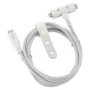 オーム電機 さらさらUSBケーブル T型 1.5m