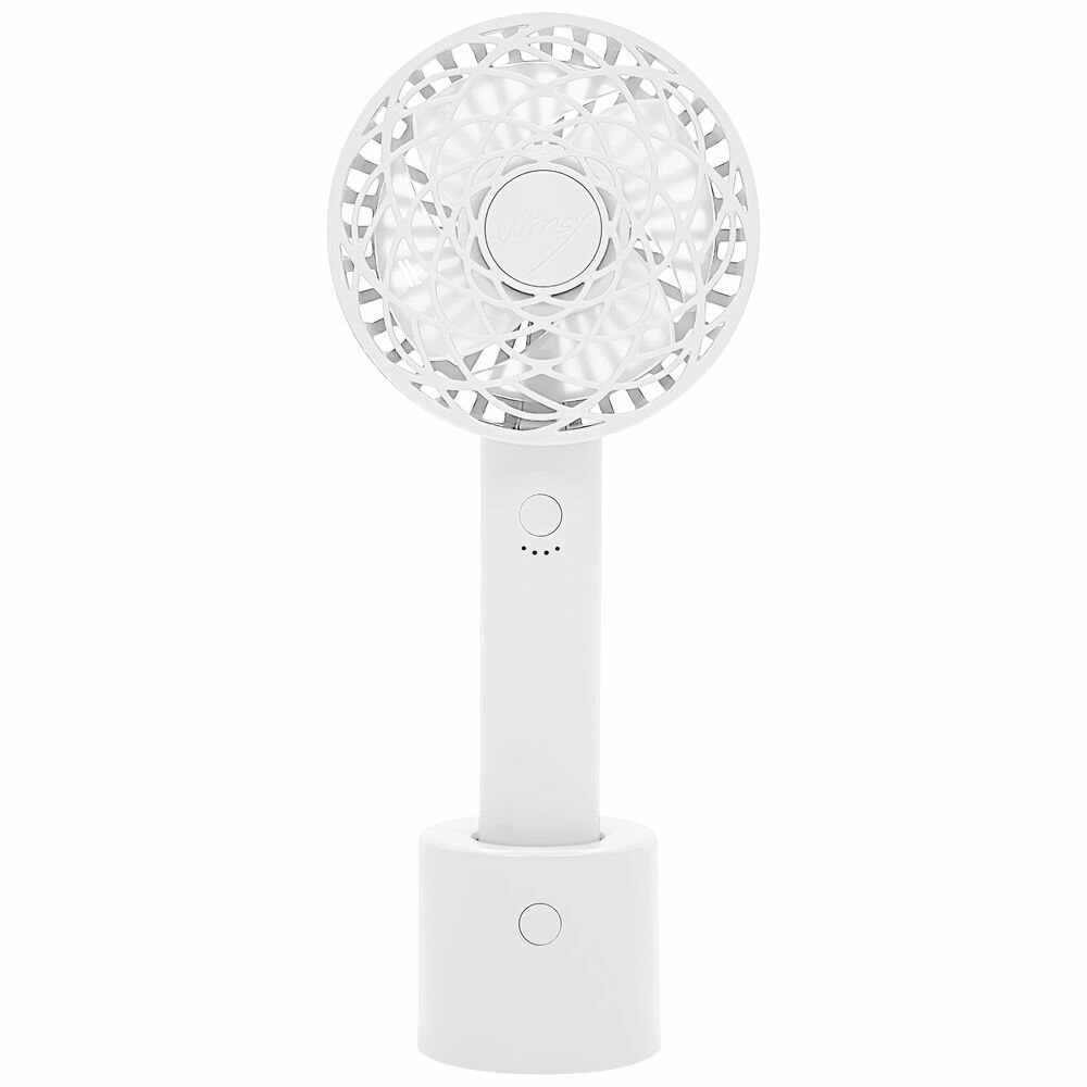トレードワン WINSY USB充電式オートスイングファン フラワータイプ ホワイト