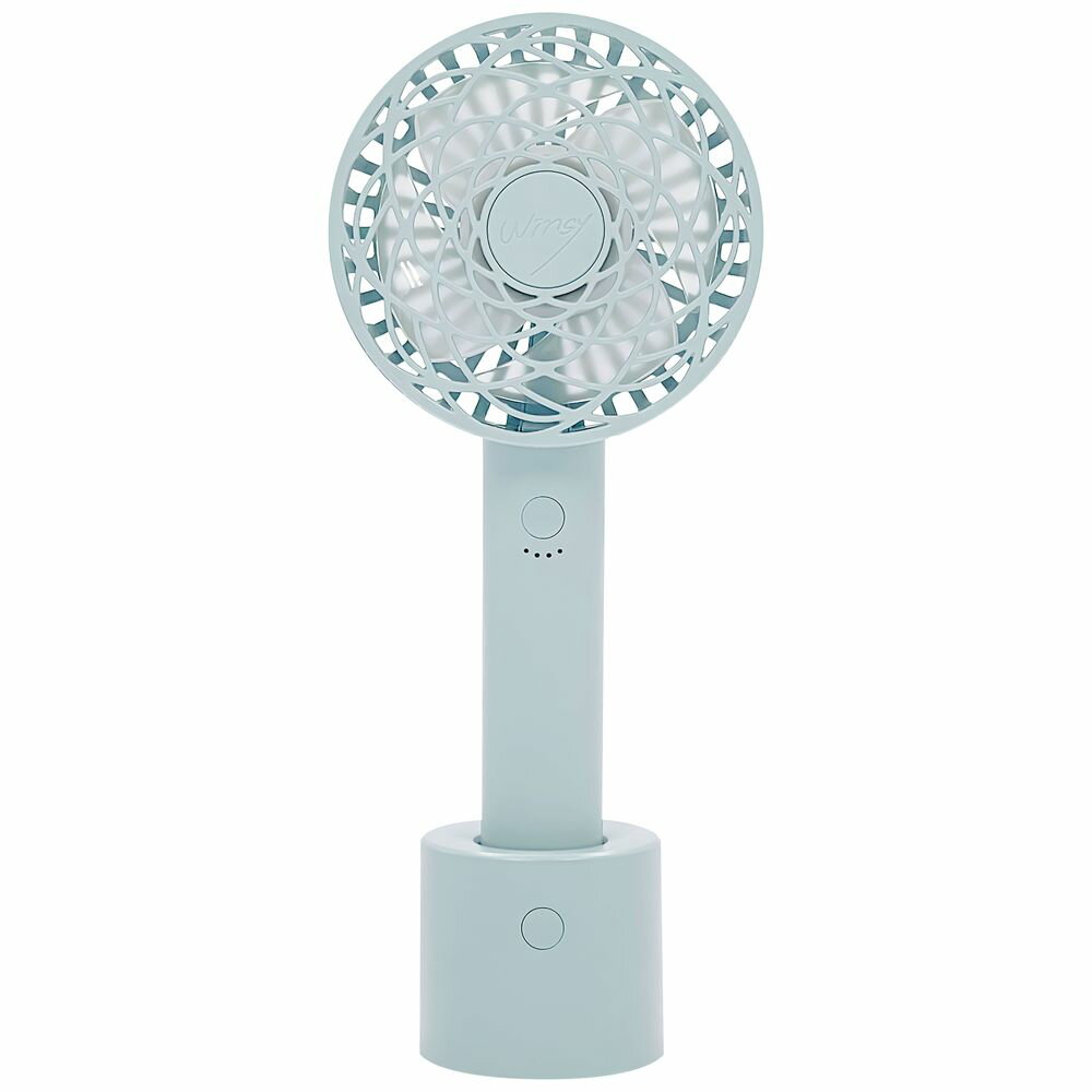 トレードワン WINSY USB充電式オートスイングファン フラワータイプ ブルー