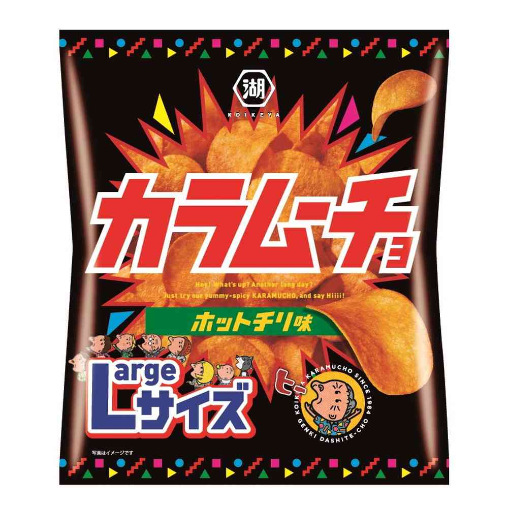 ◆湖池屋 Largeサイズカラムーチョチップス 108g 【12個セット】