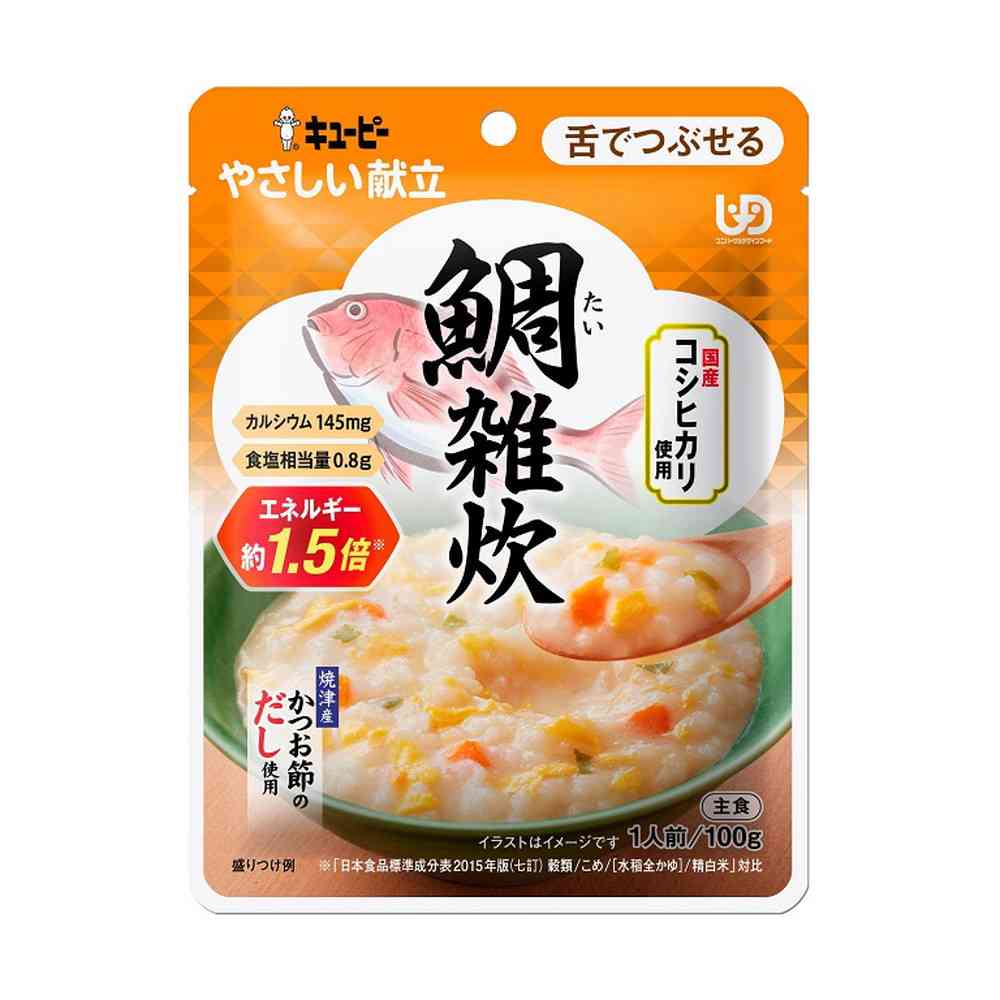 ◆キユーピー やさしい献立 鯛雑炊 【舌でつぶせる】 100g 【6個セット】