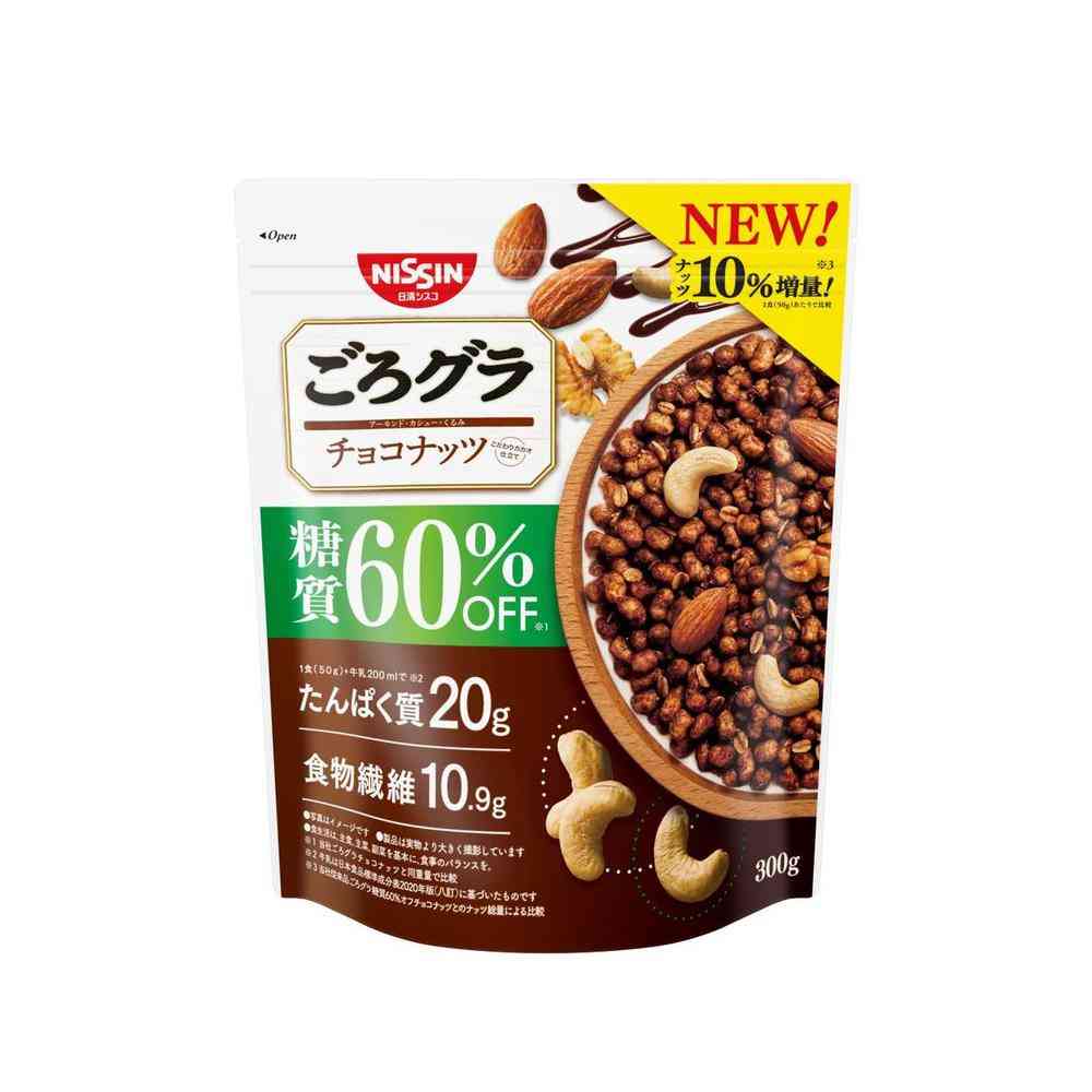 ◆シスコ ごろグラ 糖質60%オフ チョコナッツ 300g 【6個セット】