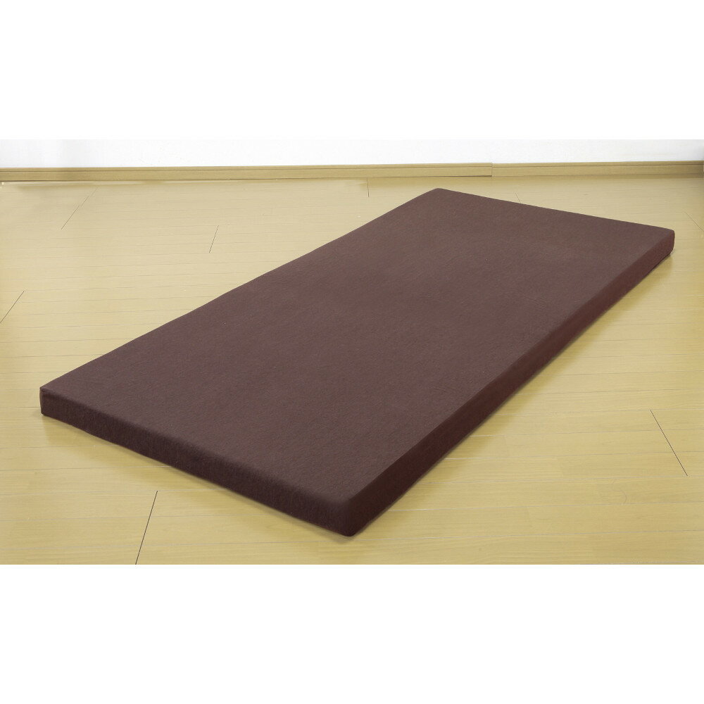 極厚高反発マットレス ダブル ブラウン[0457520] メーカー直送 ▼返品・キャンセル不可【他商品との同時購入不可】