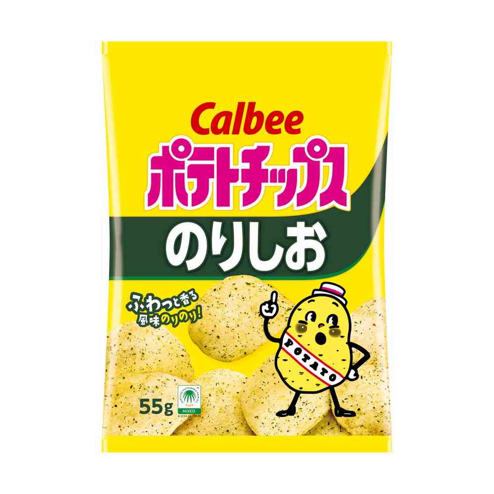 ◆カルビー ポテトチップスのりしお 55g 【32個セット】