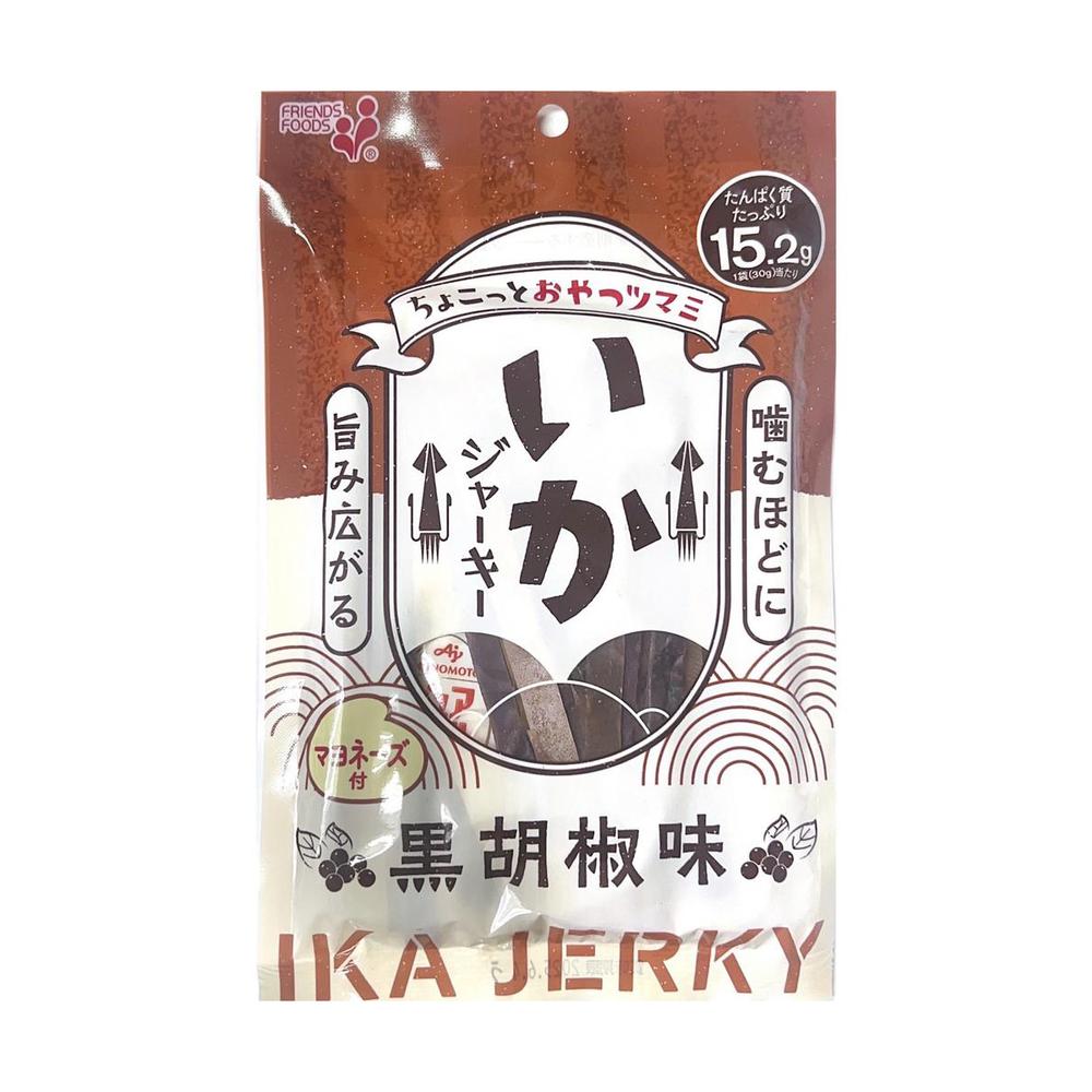 ◆井上食品 いかジャーキー 黒胡椒味 30g 【10個セット】