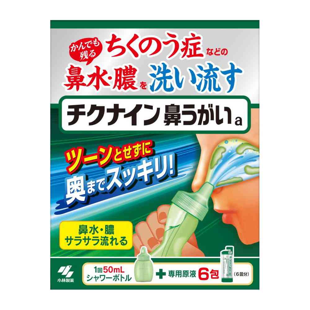【一般医療機器】小林製薬 チクナイン鼻洗浄器（本体付き） 6包