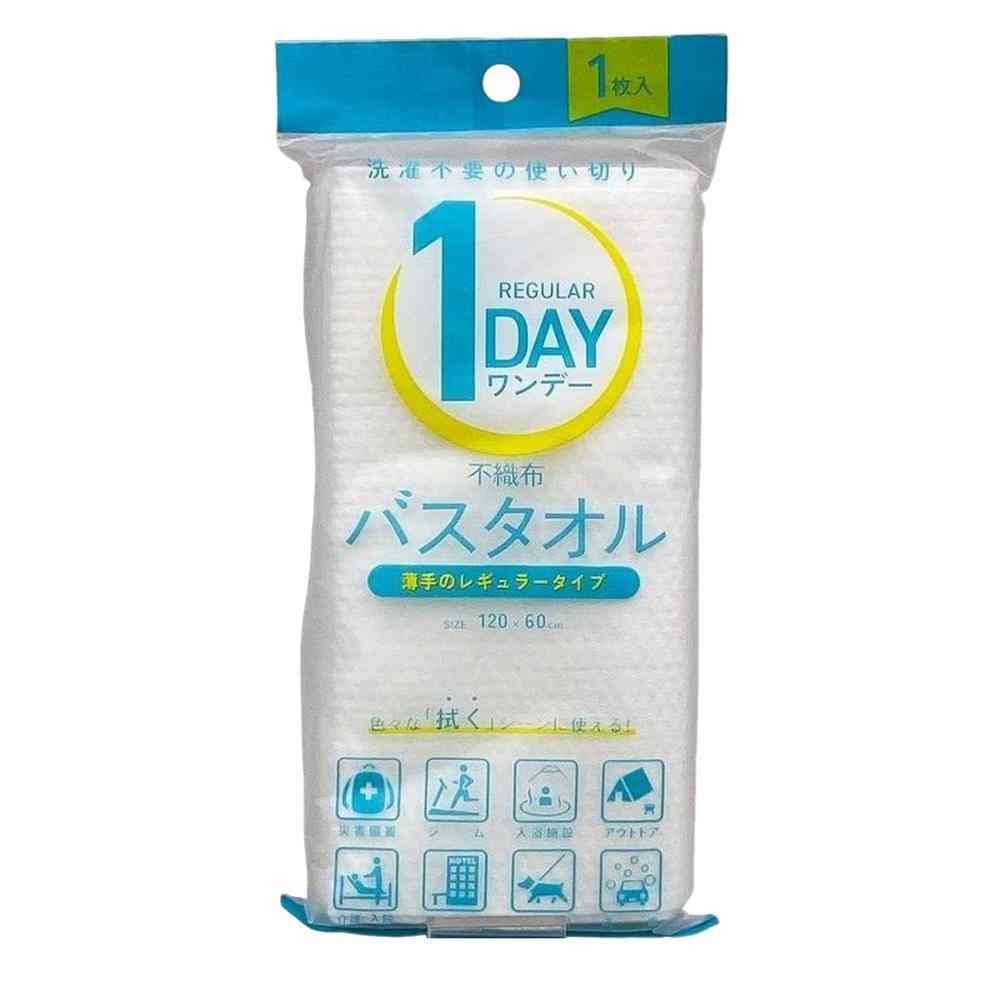 1DAY不織布バスタオル レギュラー 1枚