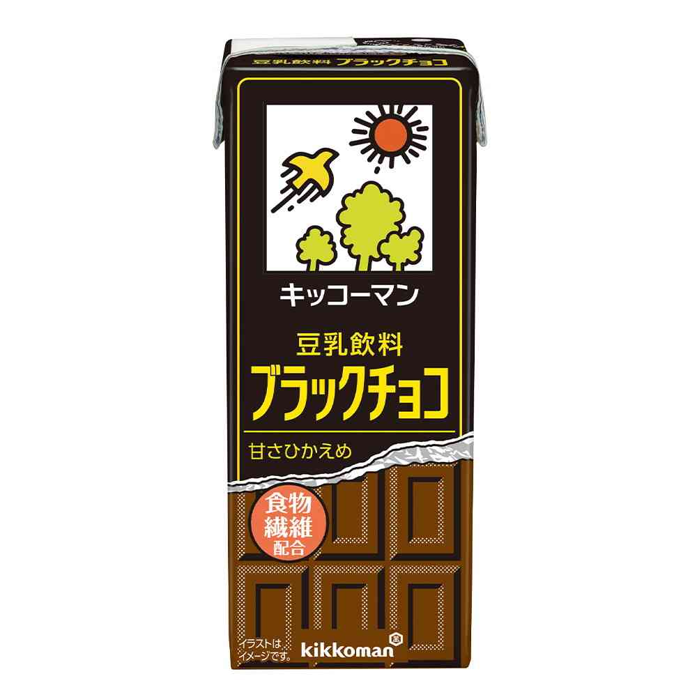 ◆キッコーマン 豆乳飲料 ブラックチョコ 200ml 【18個セット】