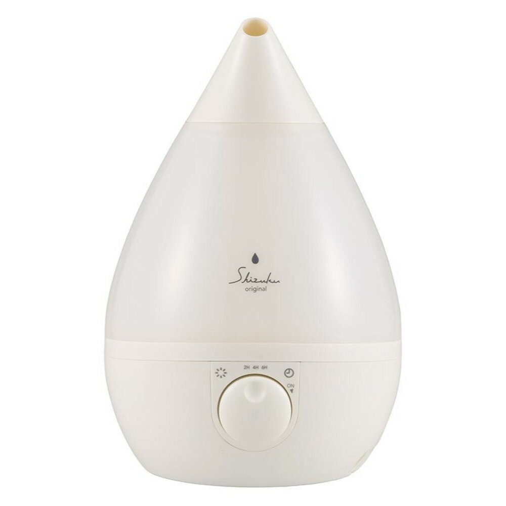 超音波式アロマ加湿器 SHIZUKU ASZ-330-WH タッチパネル式 無段階加湿量調節 自動OFF機能 ソイミルク 1台