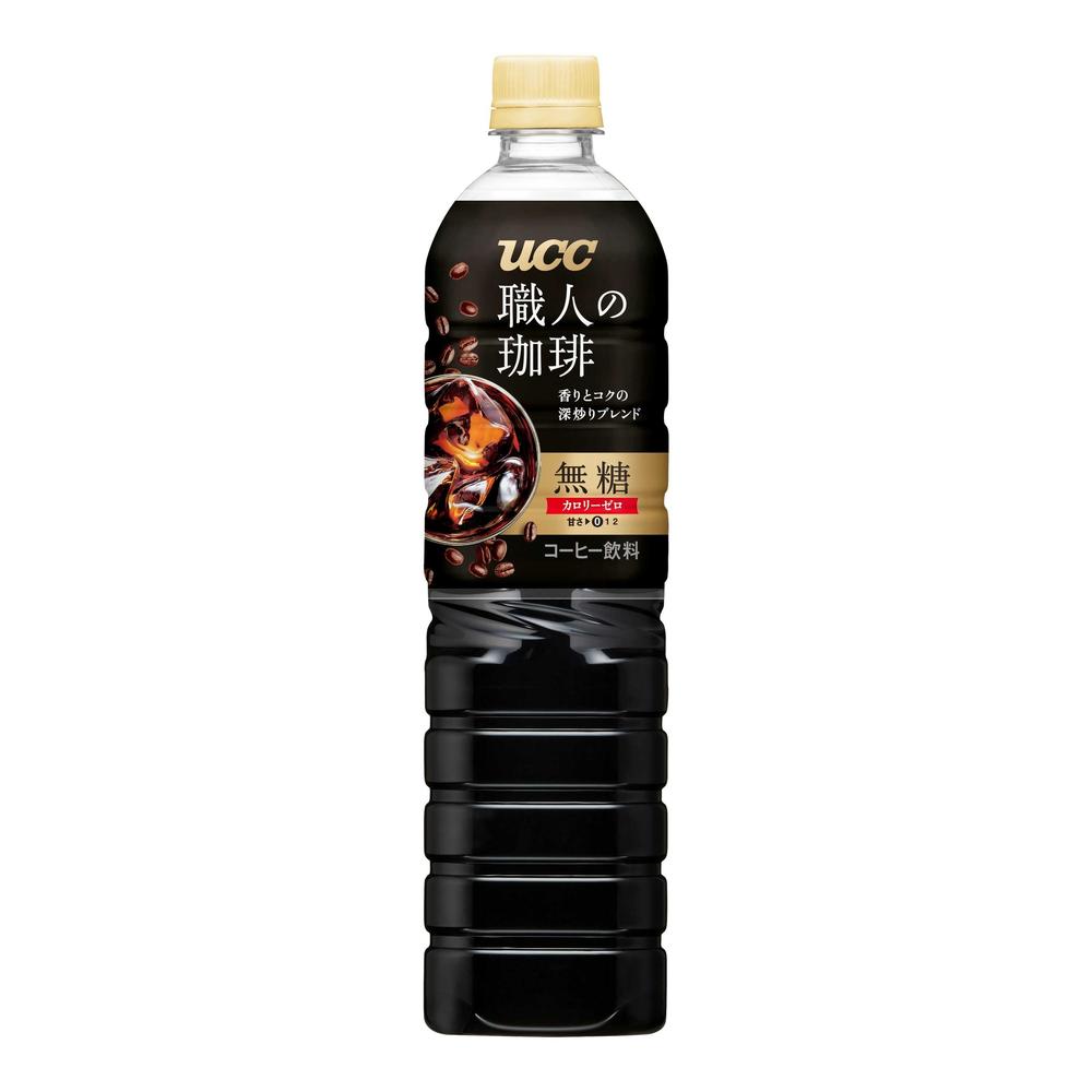 ◆UCC上島珈琲 職人の珈琲 無糖 PET 900ml【12個セット】