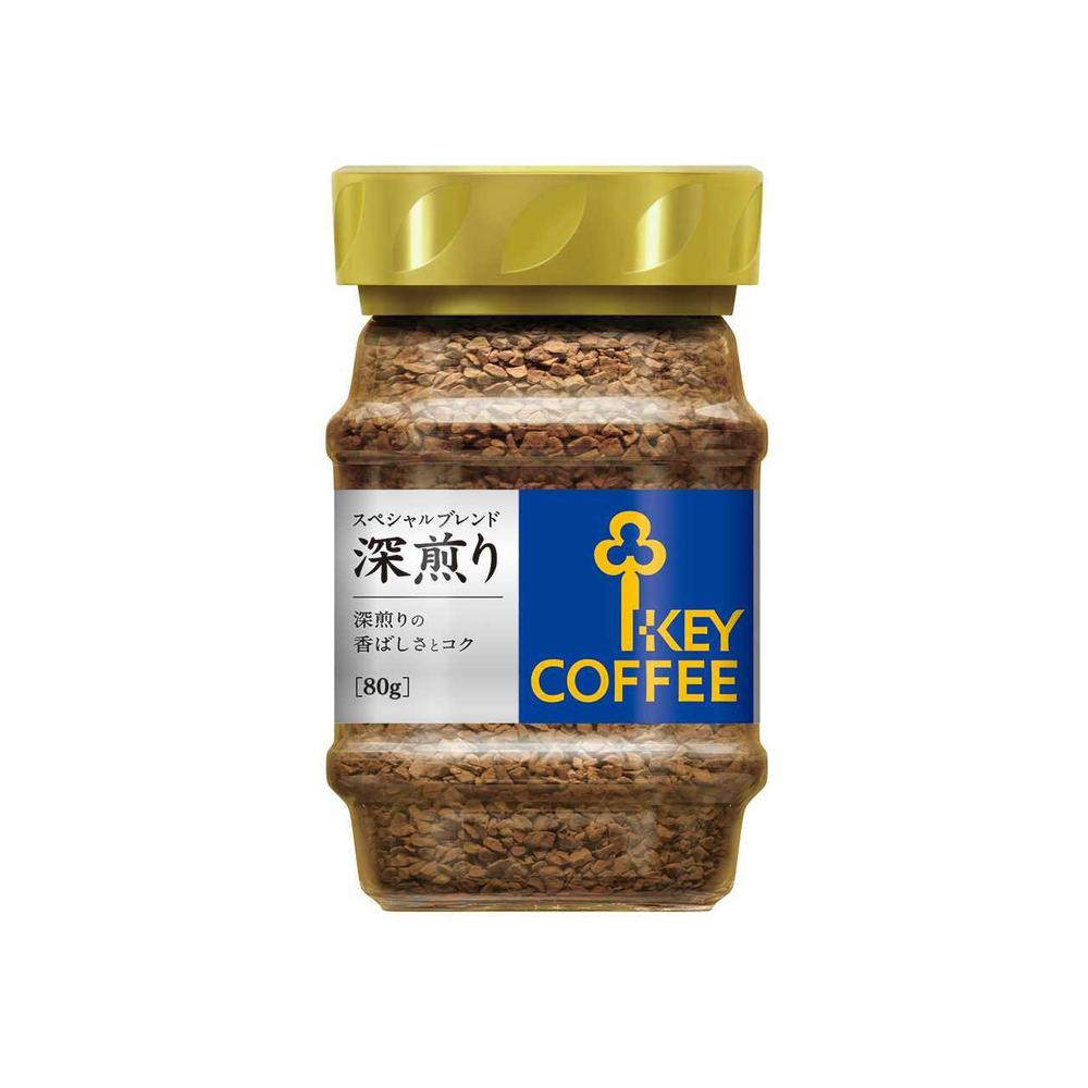 ◆キーコーヒー インスタントコーヒー スペシャルブレンド 深煎り 80g【12個セット】