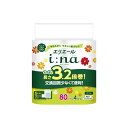 大王製紙 エリエールイーナトイレットダブル3.2倍巻 ダブル 4ロール【16個セット】(3)