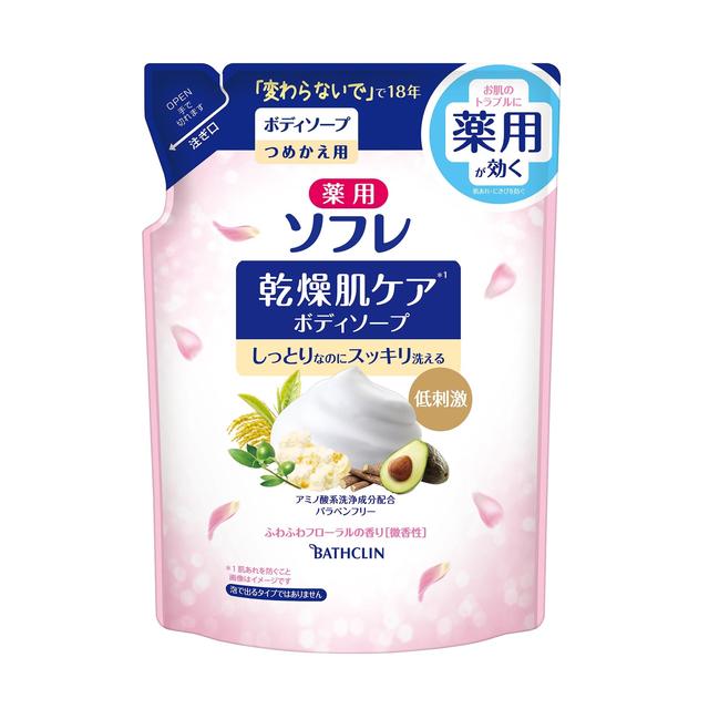 薬用ソフレ 乾燥肌ケアボディソープ / つめかえ用 / 400ml