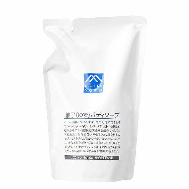 松山油脂 Mマーク 柚子ボディソープ 詰め替え 450ml