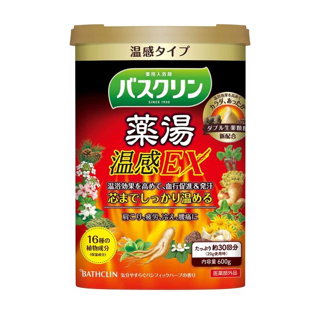 【医薬部外品】バスクリン 薬湯 温感EX 気分やすらぐパシフィックハーブの香り 600g