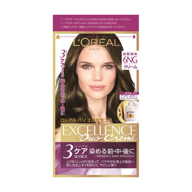 【医薬部外品】ロレアルパリ エクセランス ヘアカラーNクリームタイプ 6NG