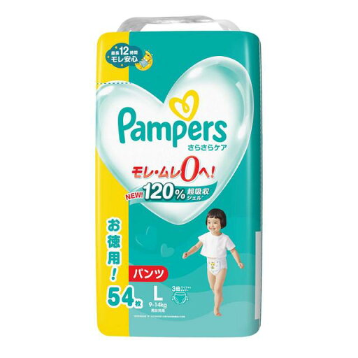 P&G パンパースパンツ ウルトラジャンボ L 54枚 【4個セット】 P&G パンパースパンツ ウルトラジャンボ L 54枚 【4個セット】