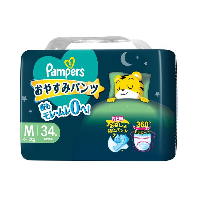 P&G パンパースおやすみパンツ スーパージャンボ M 34