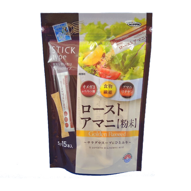 ◆日本製粉 ローストアマニ粉末 5g×15袋