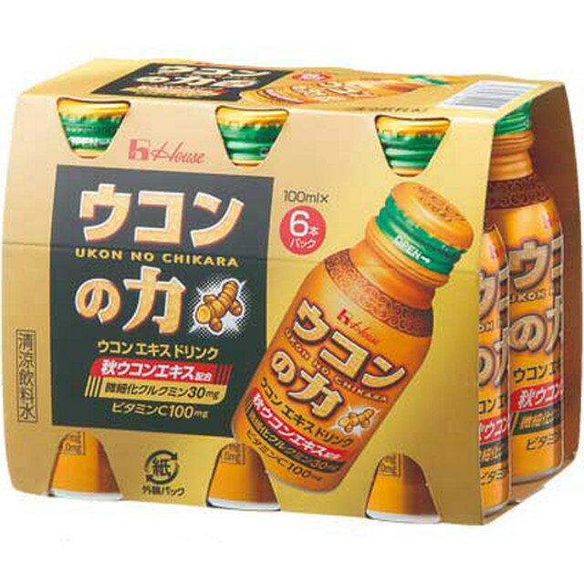 ◆ハウス ウコンの力 ウコンエキスドリンク 100ML x 6本入【5個セット】