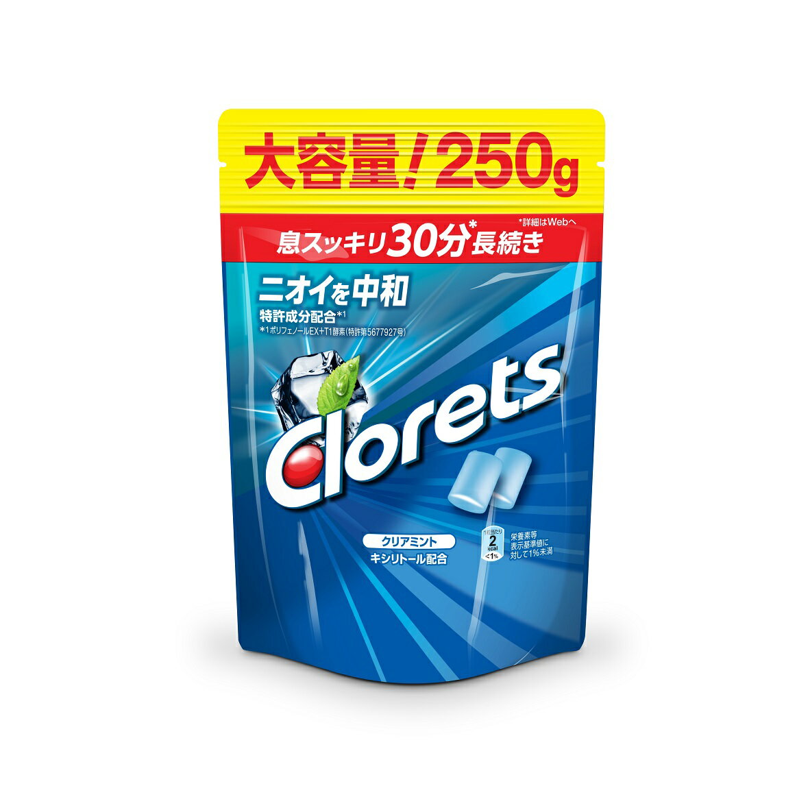 ◆クロレッツXPクリアミントスタンドパウチ 250g【6個セット】