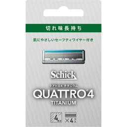 【ポイント10倍】クアトロ4 チタニウム 替刃（4コ入）