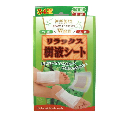 リラックス樹液シート 34枚入り リラックス樹液シート 34枚入り