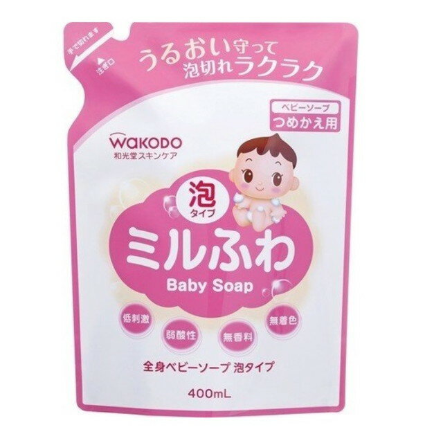 アサヒグループ ミルふわ 全身ベビーソープ泡タイプ つめかえ用 400ml