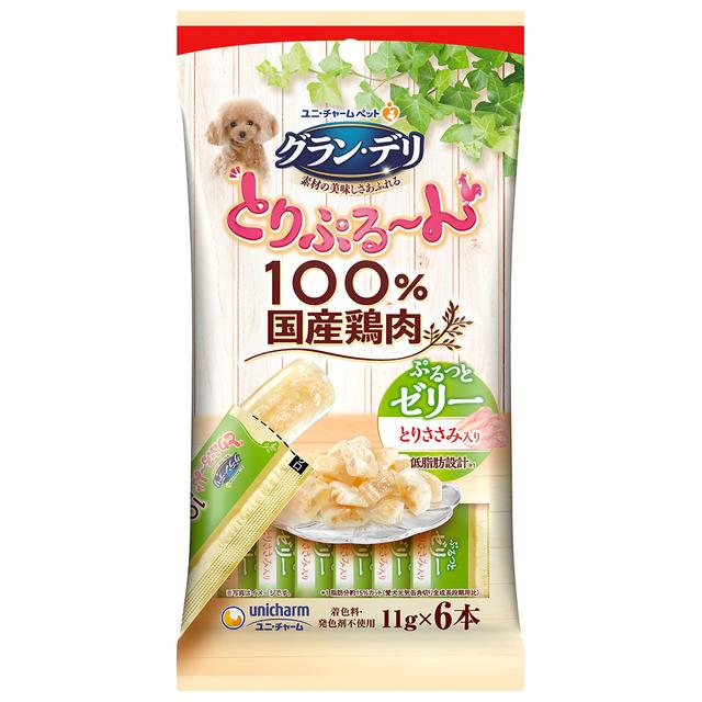 ユニチャーム グラン・デリ とりぷるーん ゼリー とりささみ 11g×6本のサムネイル