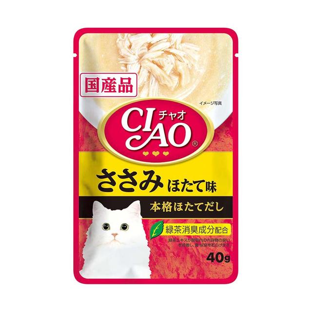 いなば チャオパウチ ささみほたて 40g