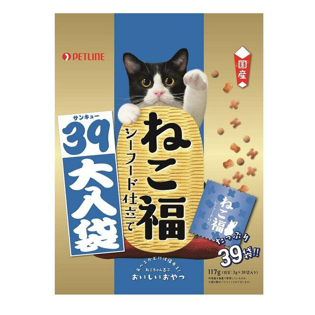 ねこ福 39大入り袋 シーフード味 3g×