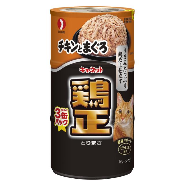 乐天商城 - キャネット 鶏正 チキンとまぐろ 160GX3缶パック