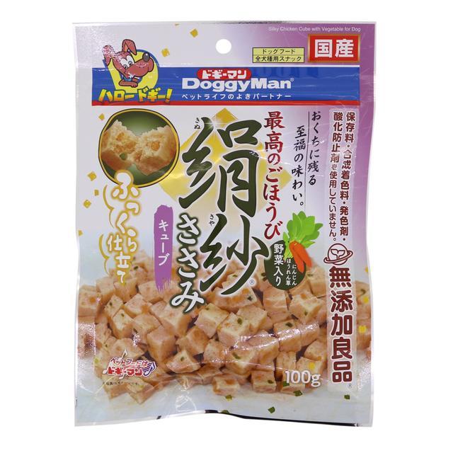 ドギーマン 絹紗 キューブ 野菜入り 100g 【6個セット】