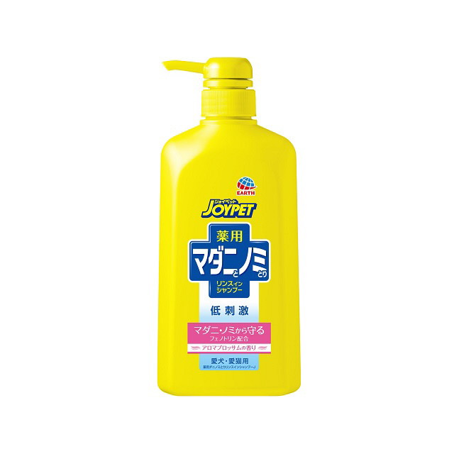 商品名ジョイペット　薬用マダニとノミとりシャンプーアロマブロッサムポンプ　600ml内容量600ML商品説明有効成分フェノトリンが被毛のすみずみまで広がり、しっかりマダニ・ノミを取り除く。低刺激性の植物由来の洗浄成分配合。保湿成分・シルクプロテイン配合だから、ふんわり・つややかに仕上がる。アロマブロッサムの香り。大容量ポンプタイプ。製造販売会社（メーカー）アース・ペット広告文責株式会社サンドラッグ電話番号:0120‐009‐368JANコード4994527891905ブランドジョイペット※パッケージ・デザイン等は、予告なしに変更される場合がありますので、予めご了承ください。