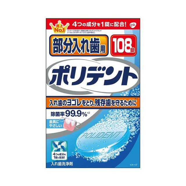 グラクソスミスクライン 部分入れ歯用 ポリデント 108錠