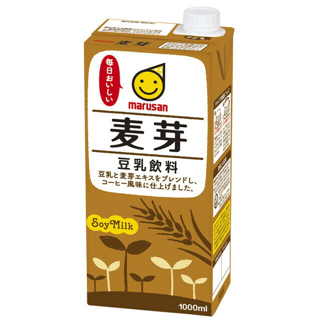 マルサン 麦芽豆乳 1.0L【6個セット】